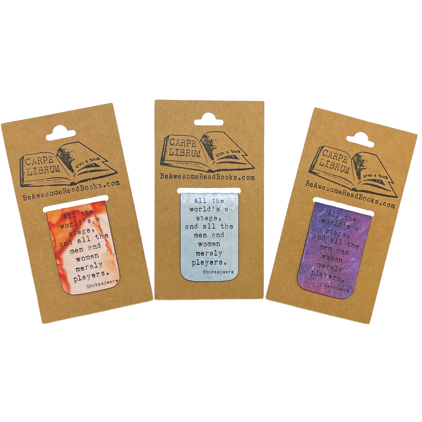 All the World Is a Stage Single Magnetic Bookmark