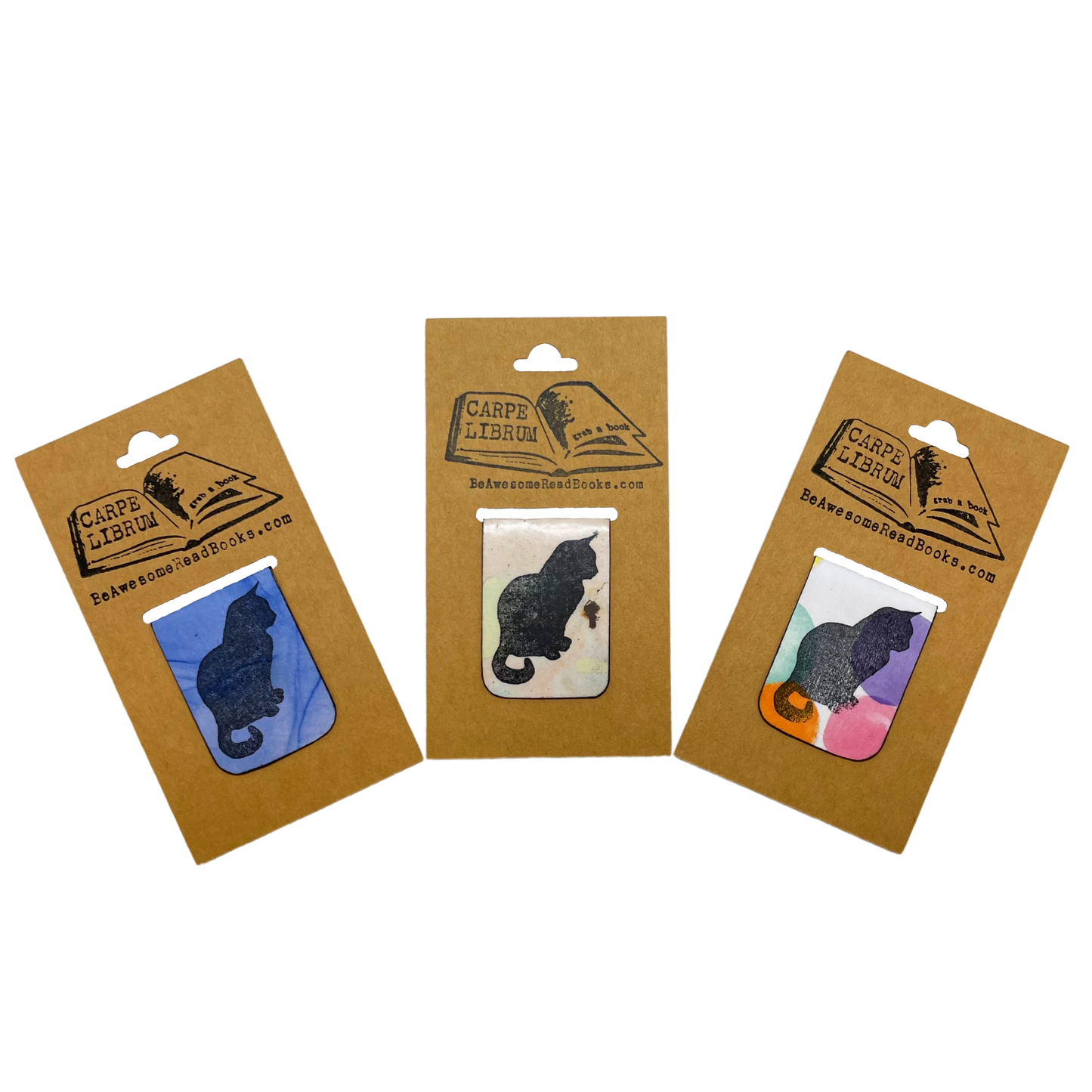 Cat Silhouette Single Magnetic Bookmark