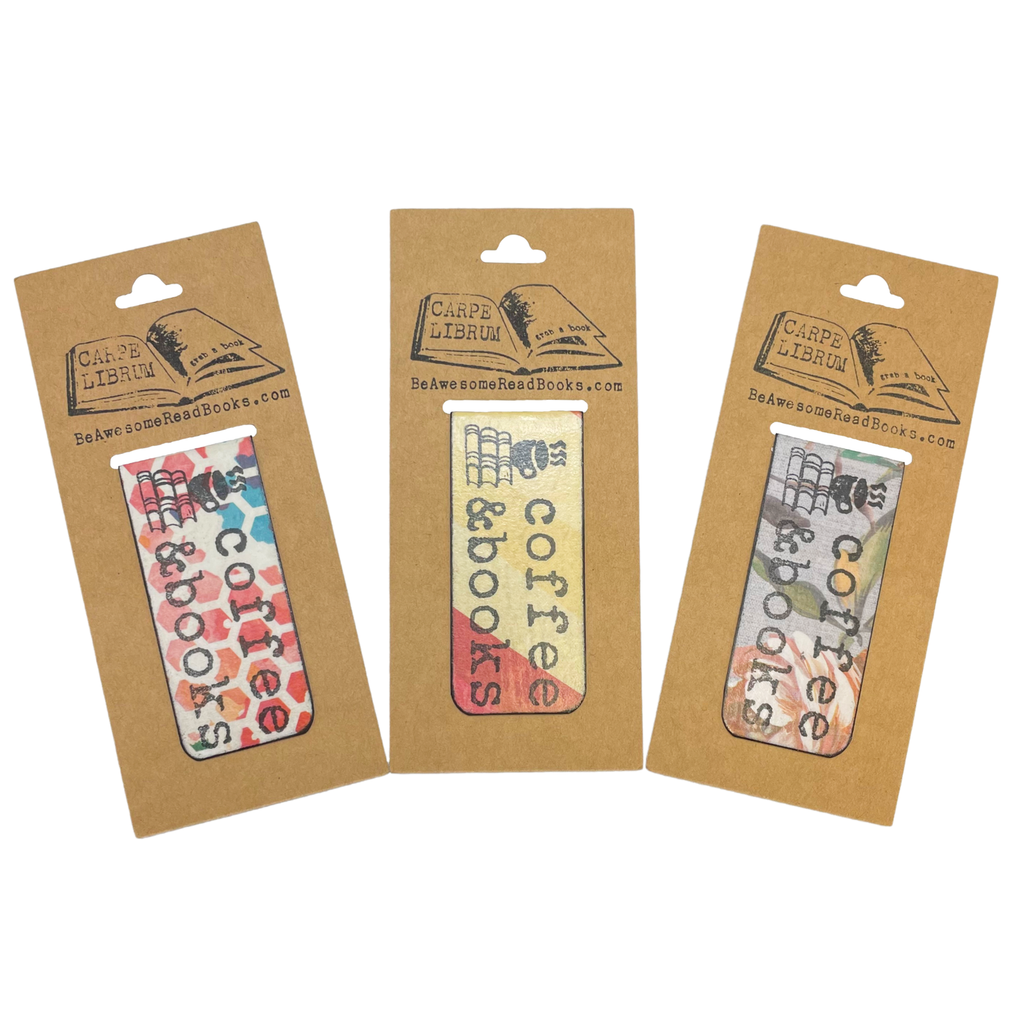 Coffee and Books Single Magnetic Bookmark