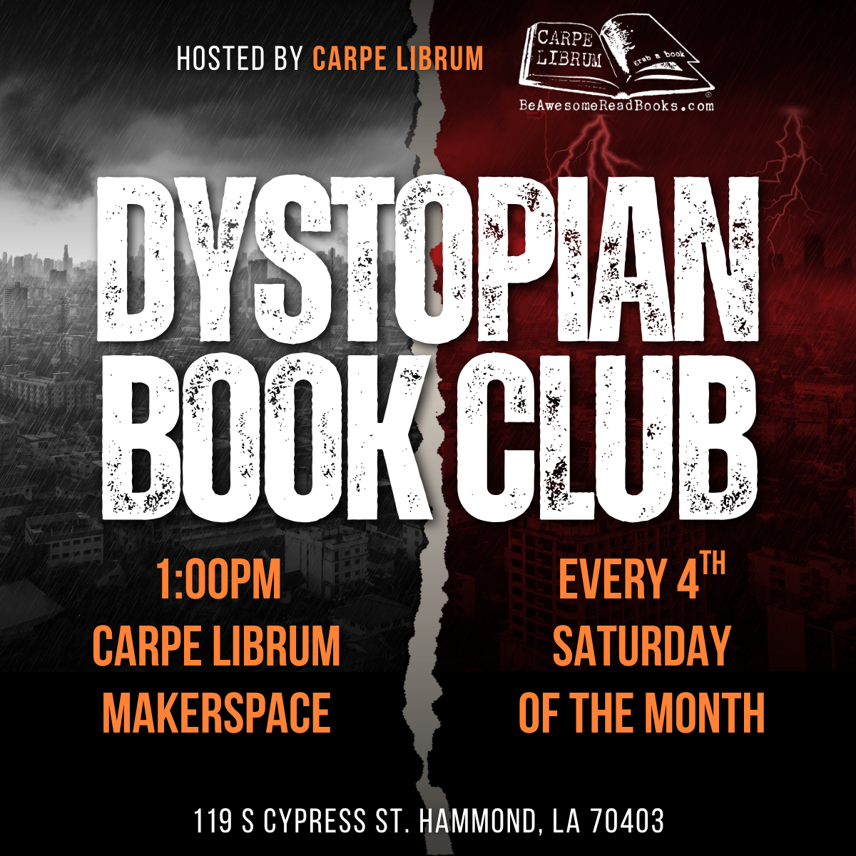 Dystopian Book Club - (June 27th - 1:00pm)