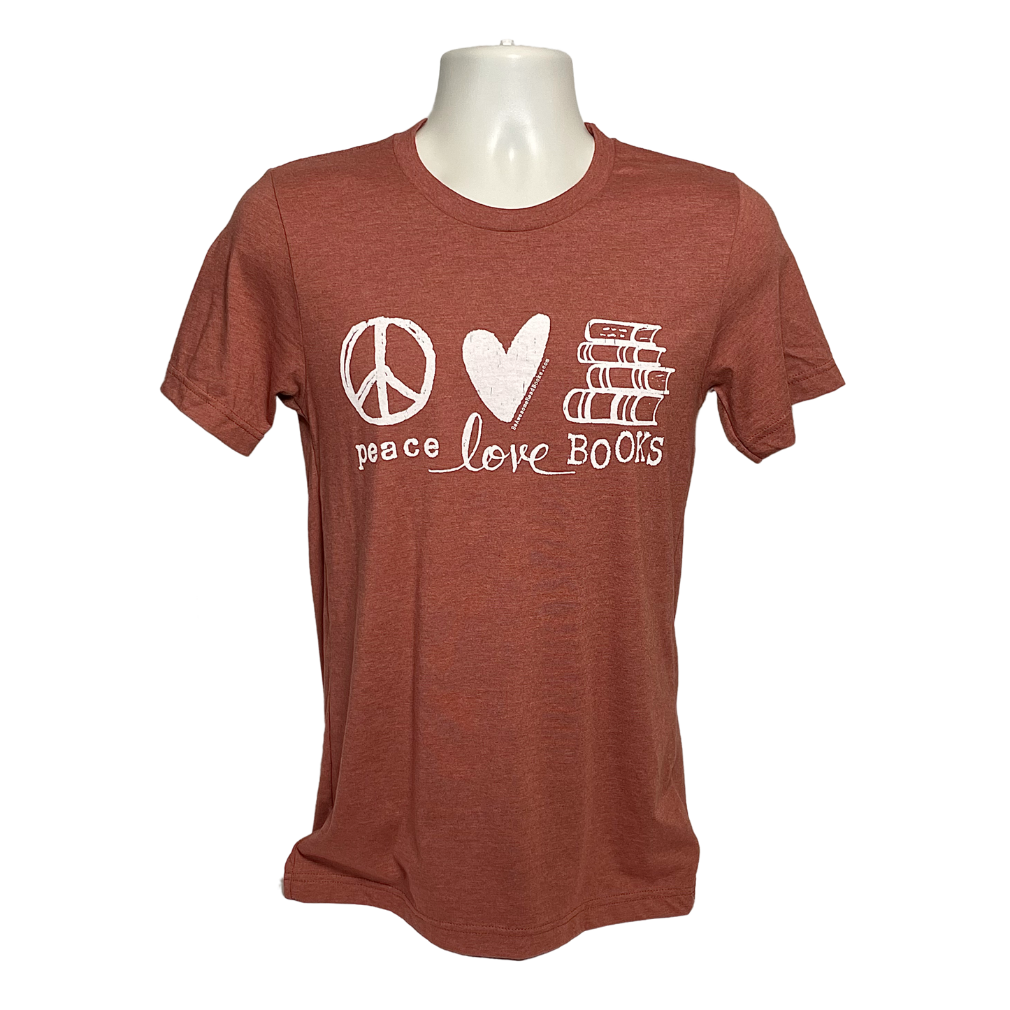 Peace Love Books Crewneck T-shirt