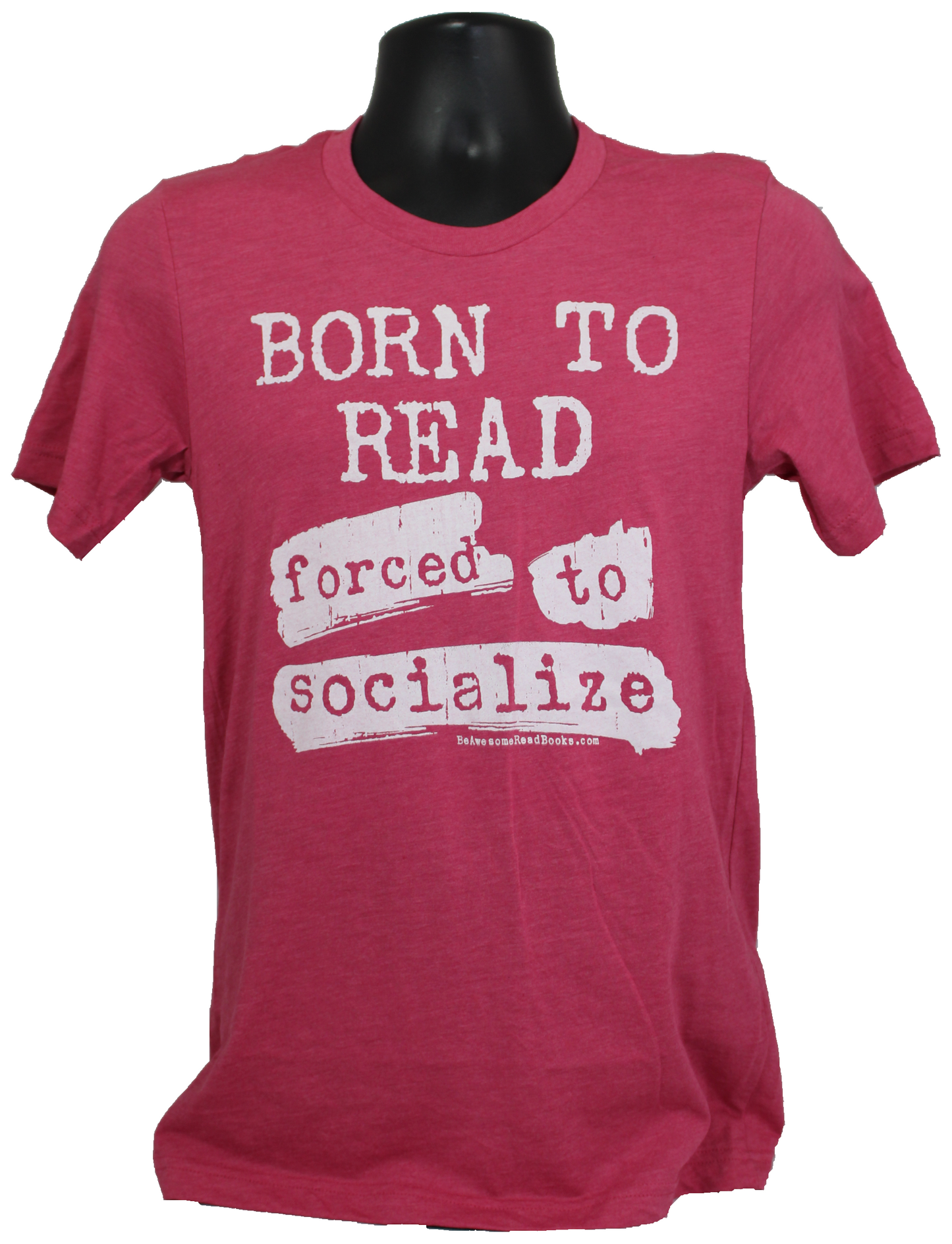 Born To Read Forced To Socialize Crewneck T-Shirt