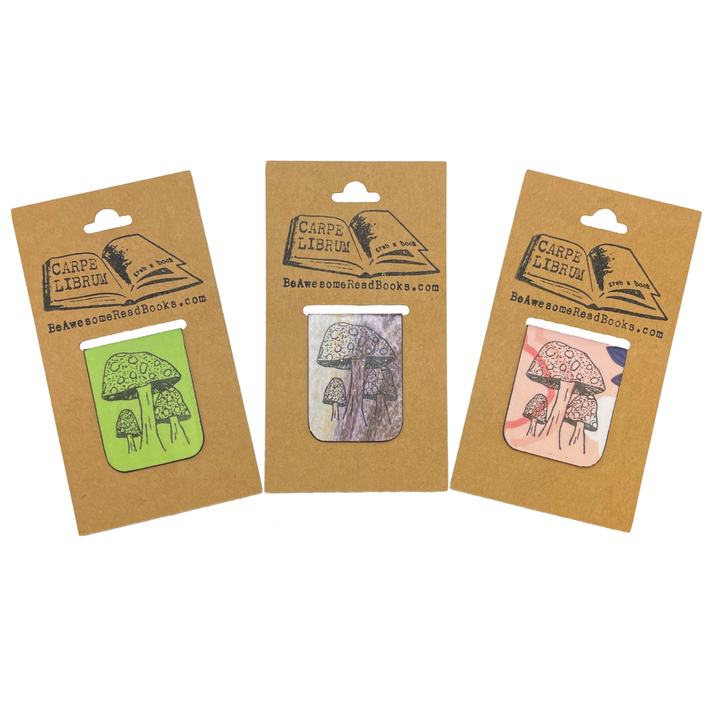 Toadstools Single Magnetic Bookmark