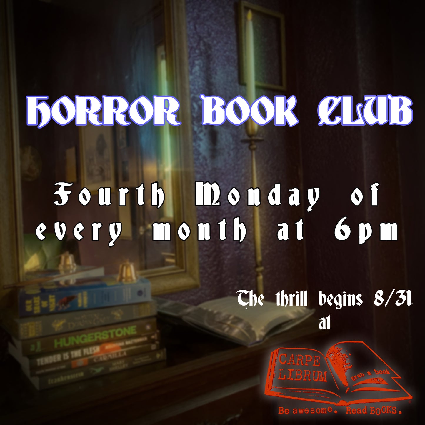 Horror Book Club (Aug. 31st - 6pm)