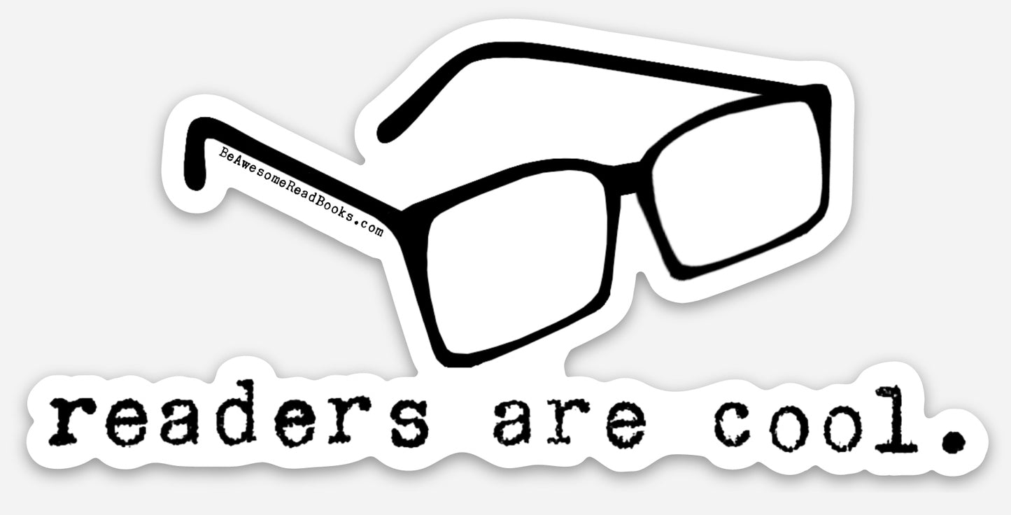 Readers Are Cool Die Cut Sticker