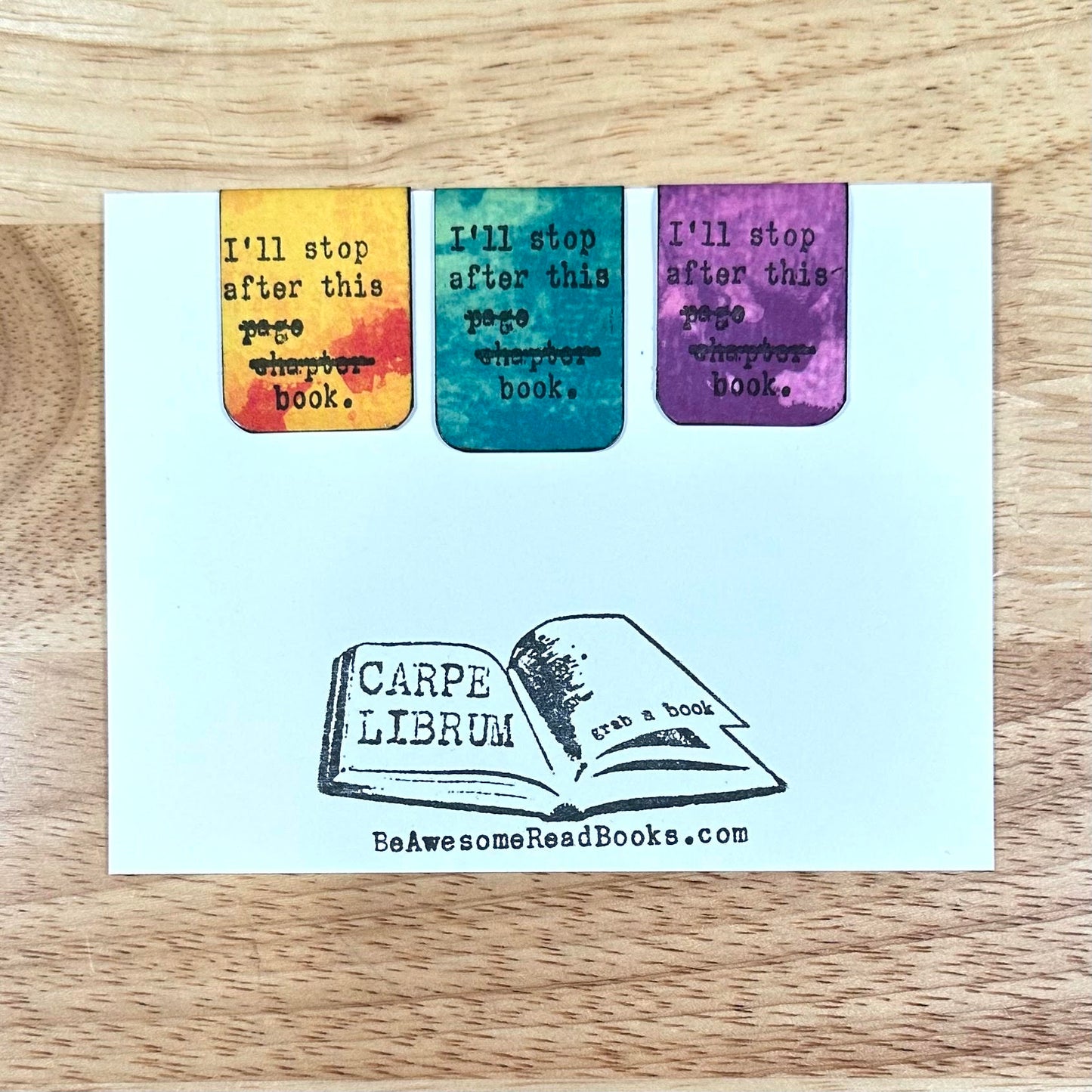 I'll Stop Magnetic Bookmark Set
