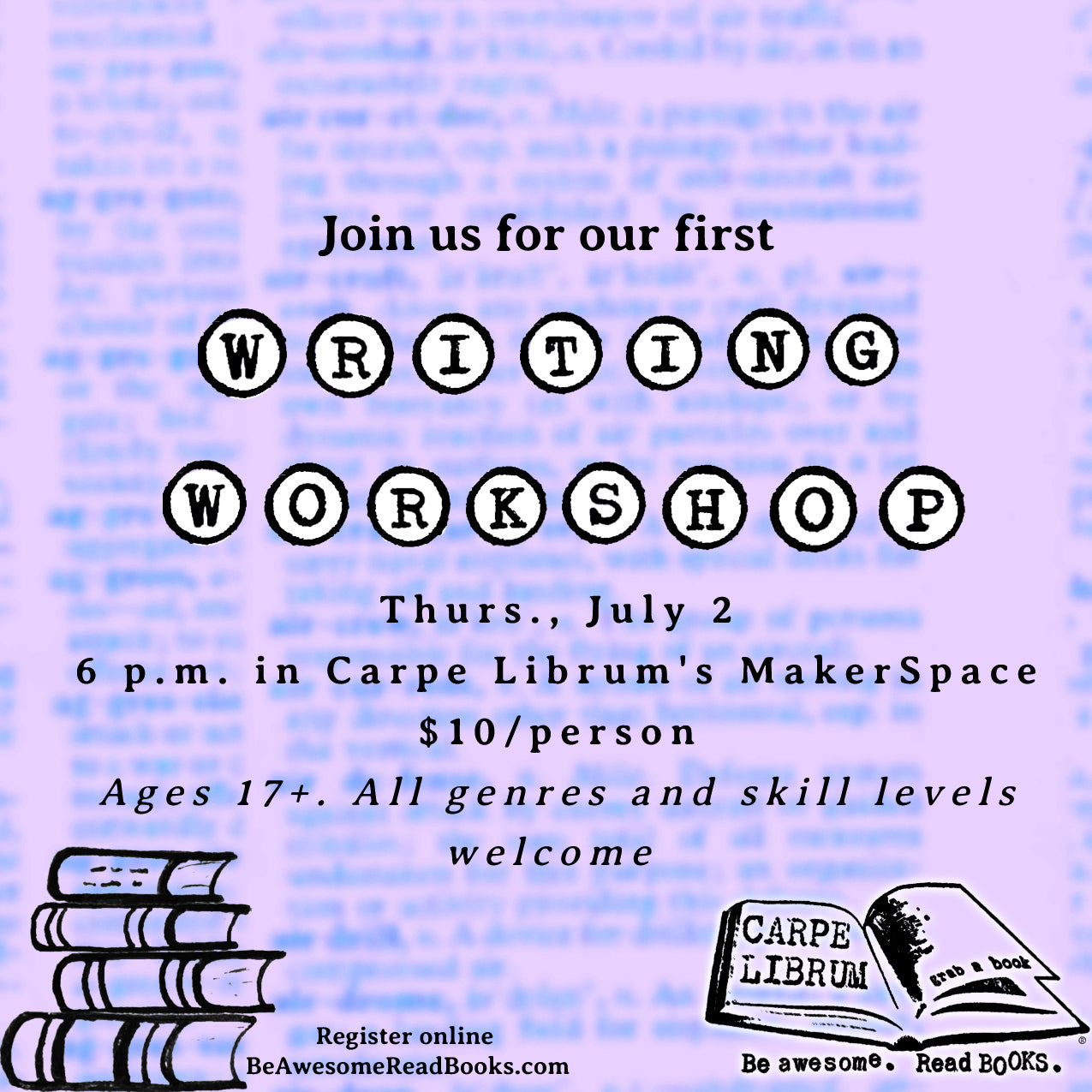 Writing Workshop (July 2nd - 6pm)