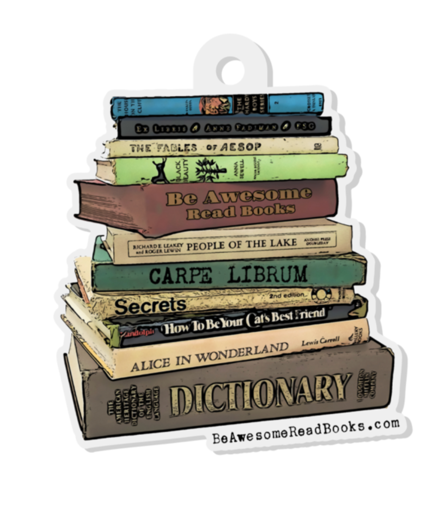 Book Stack Keychain