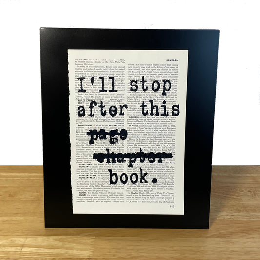 I’ll Stop After This Page Chapter Book Print