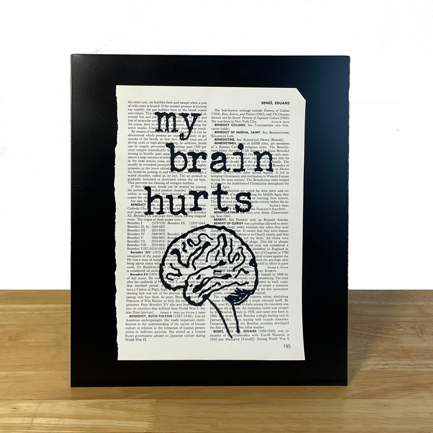 My Brain Hurts Print