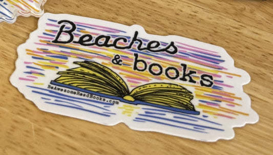 *New* 🏖️📖 Beaches and Books Sticker