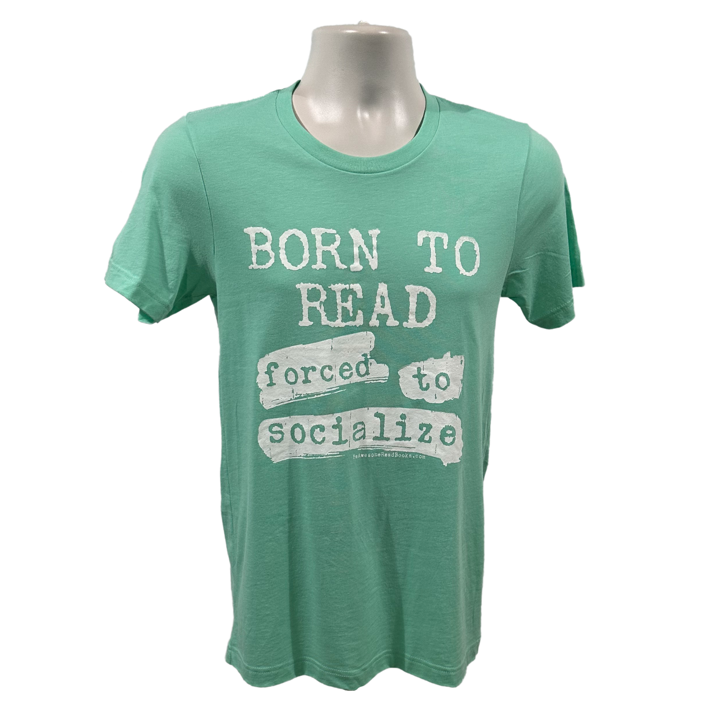 Born To Read Forced To Socialize Crewneck T-Shirt