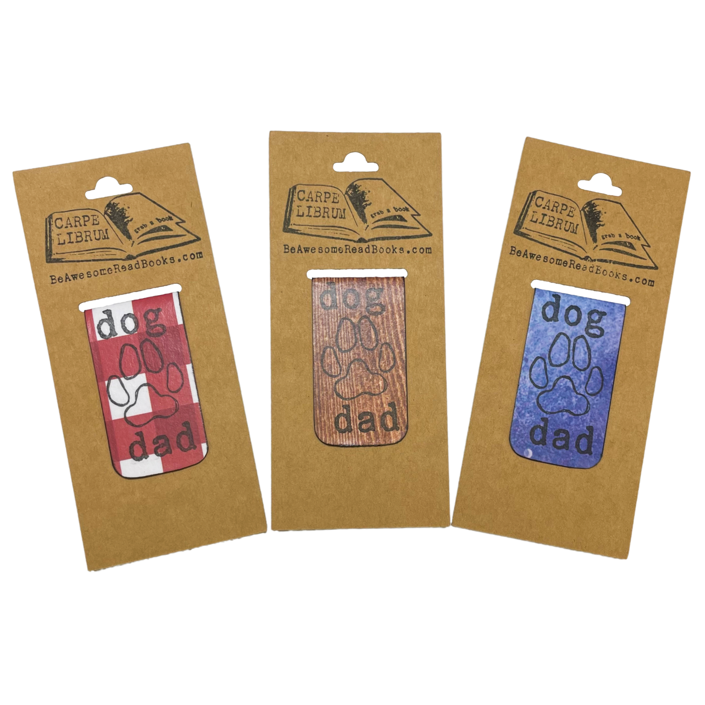 Dog Dad Single Magnetic Bookmark