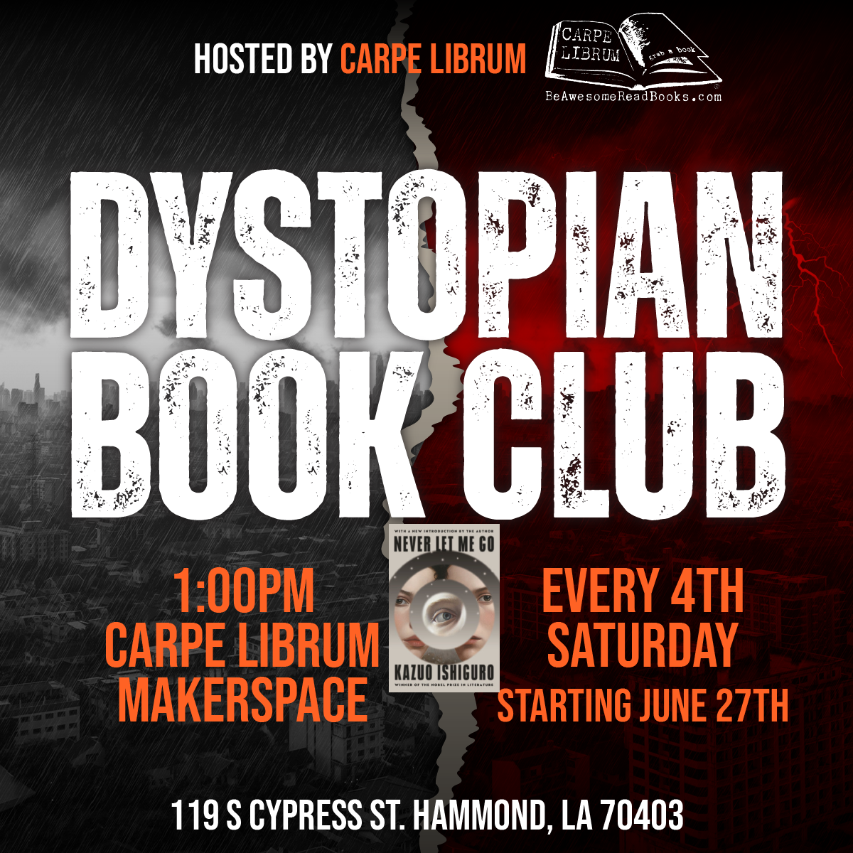 Dystopian Book Club -  (Sept 26 - 1:00pm)