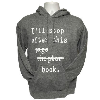I’ll Stop After This Page Chapter Book Hooded Sweatshirt Youth