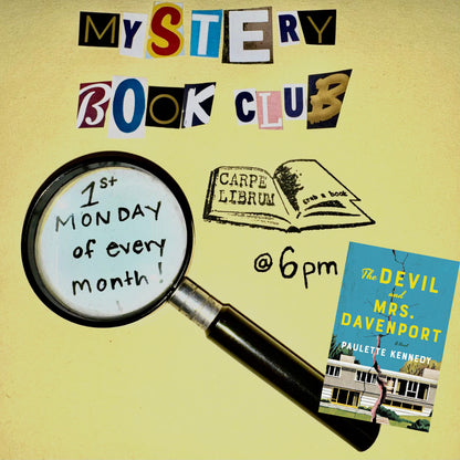 Mystery Book Club - Monthly Meeting -  (Aug 3rd - 6:00pm)