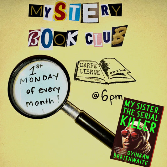 Mystery Book Club - Monthly Meeting -  (Oct 5th - 6:00pm)