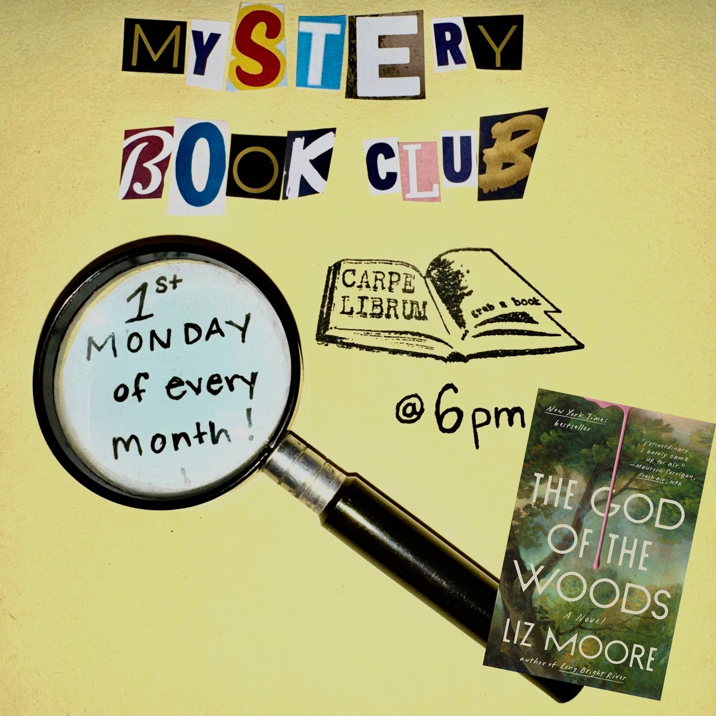 Mystery Book Club - Monthly Meeting -  (Sept 7th - 6:00pm)