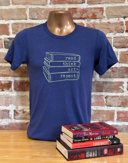 Read Think Act Repeat 2026 T-Shirt