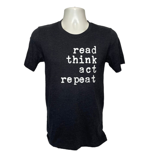 Read Think Act Repeat Crewneck T-Shirt