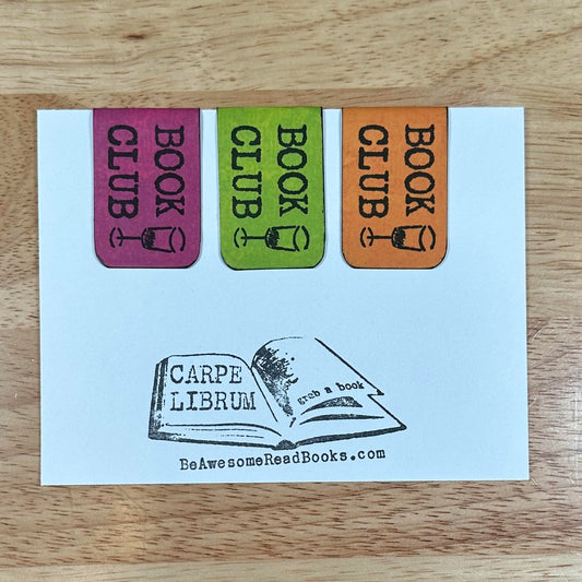 Book Club Wine Glass Magnetic Bookmark Set