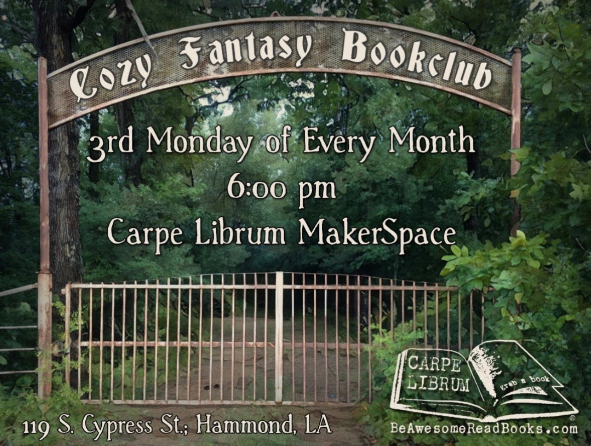 Cozy Fantasy Book Club - FIRST MEETING (May 18 - 6:00pm)