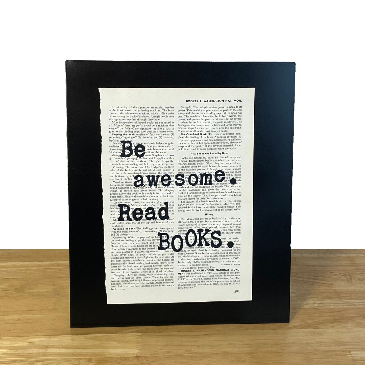 Be Awesome Read Books Print