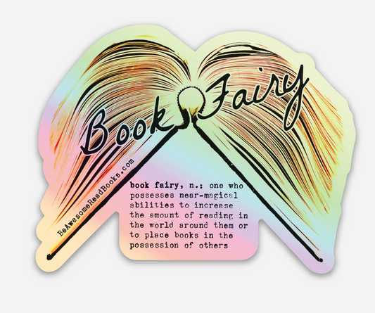 Book Fairy Die Cut Sticker